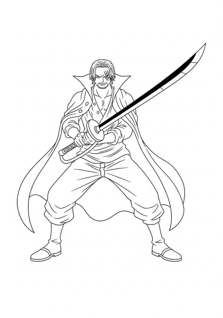 disegni di Shanks da colorare e stampare 1