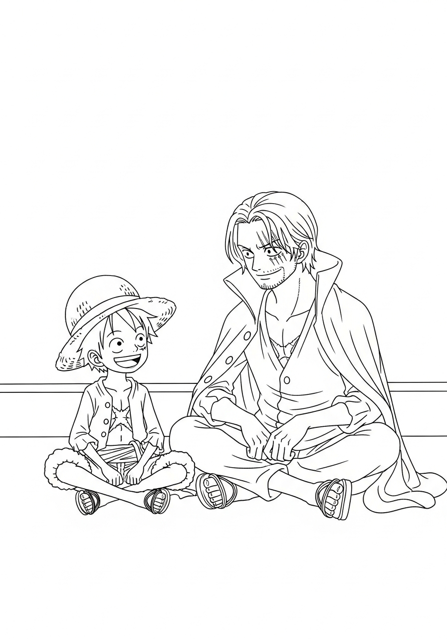 disegni di Shanks da colorare e stampare