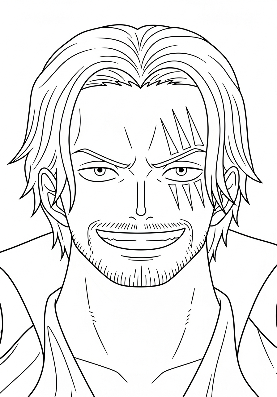 disegni Shanks da colorare gratis