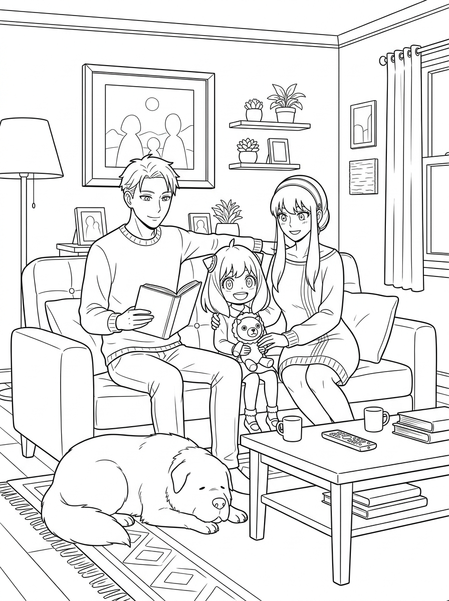 Spy x Family 11 foto Spy x Family da colorare