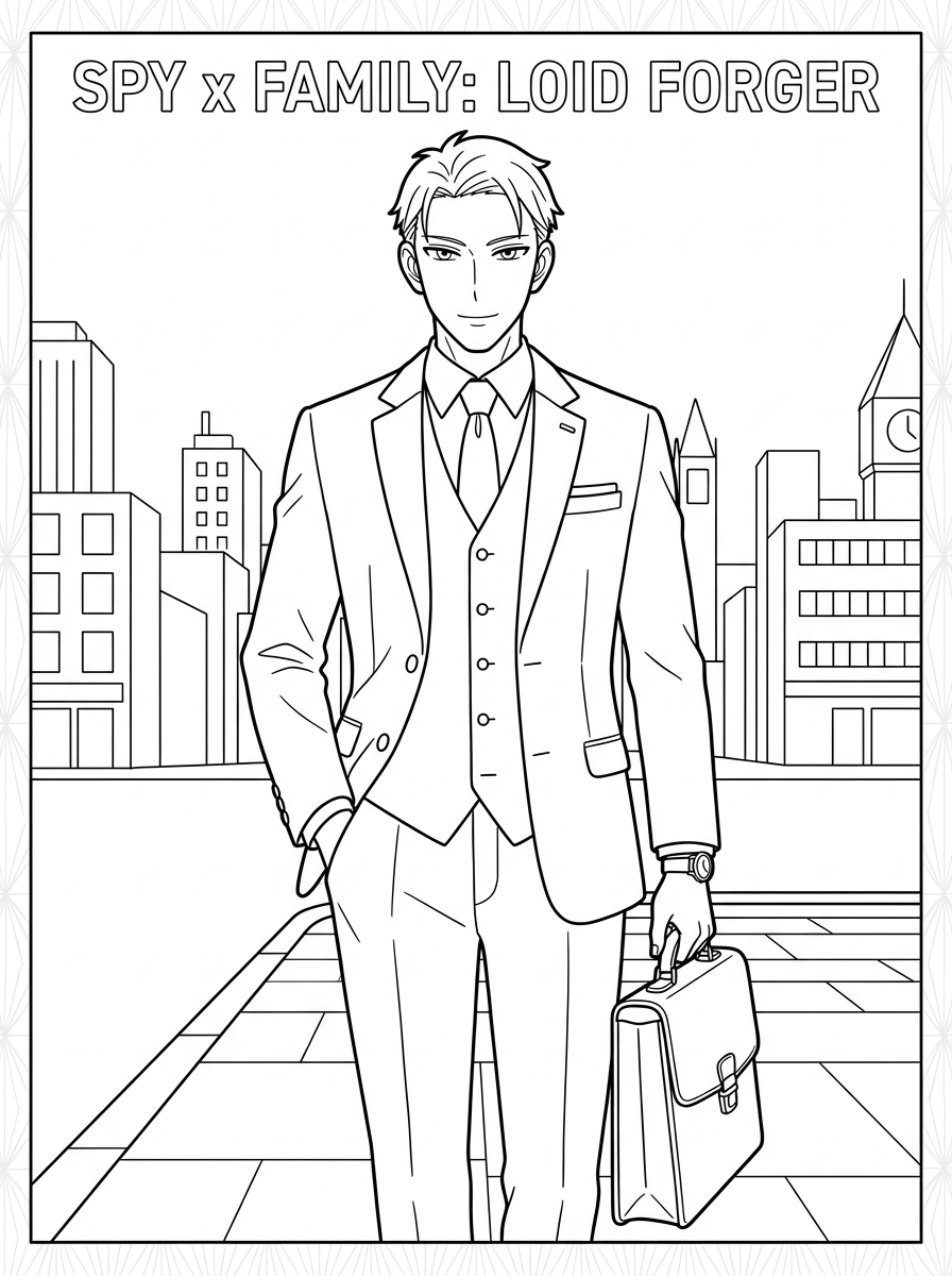 Spy x Family 9 disegni di Spy x Family da colorare e stampare