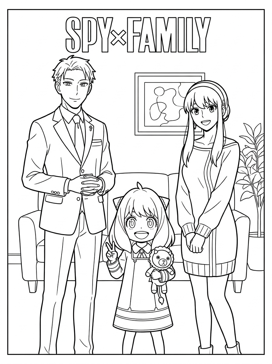 Spy x Family 7 Spy x Family da colorare
