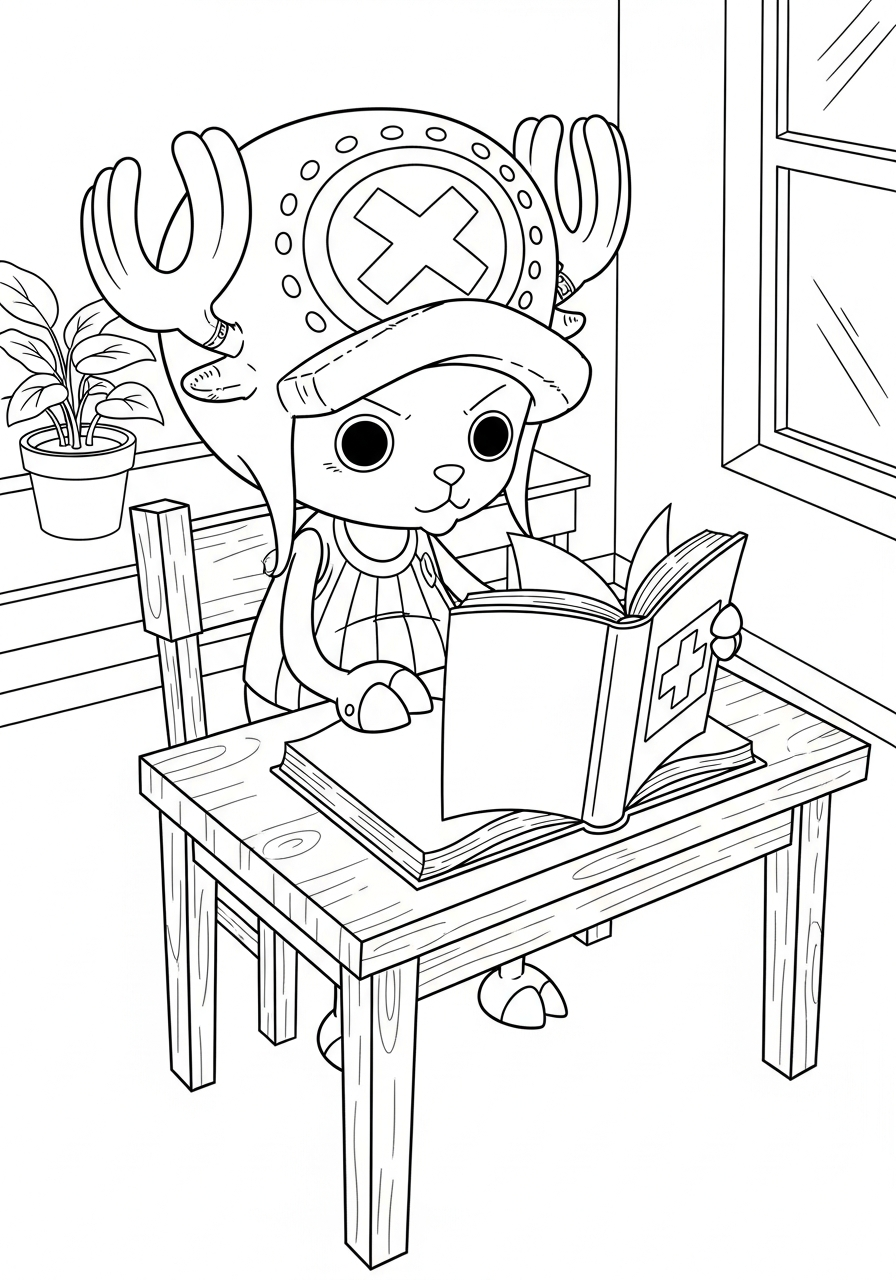 disegni da colorare Tony Tony Chopper da stampare