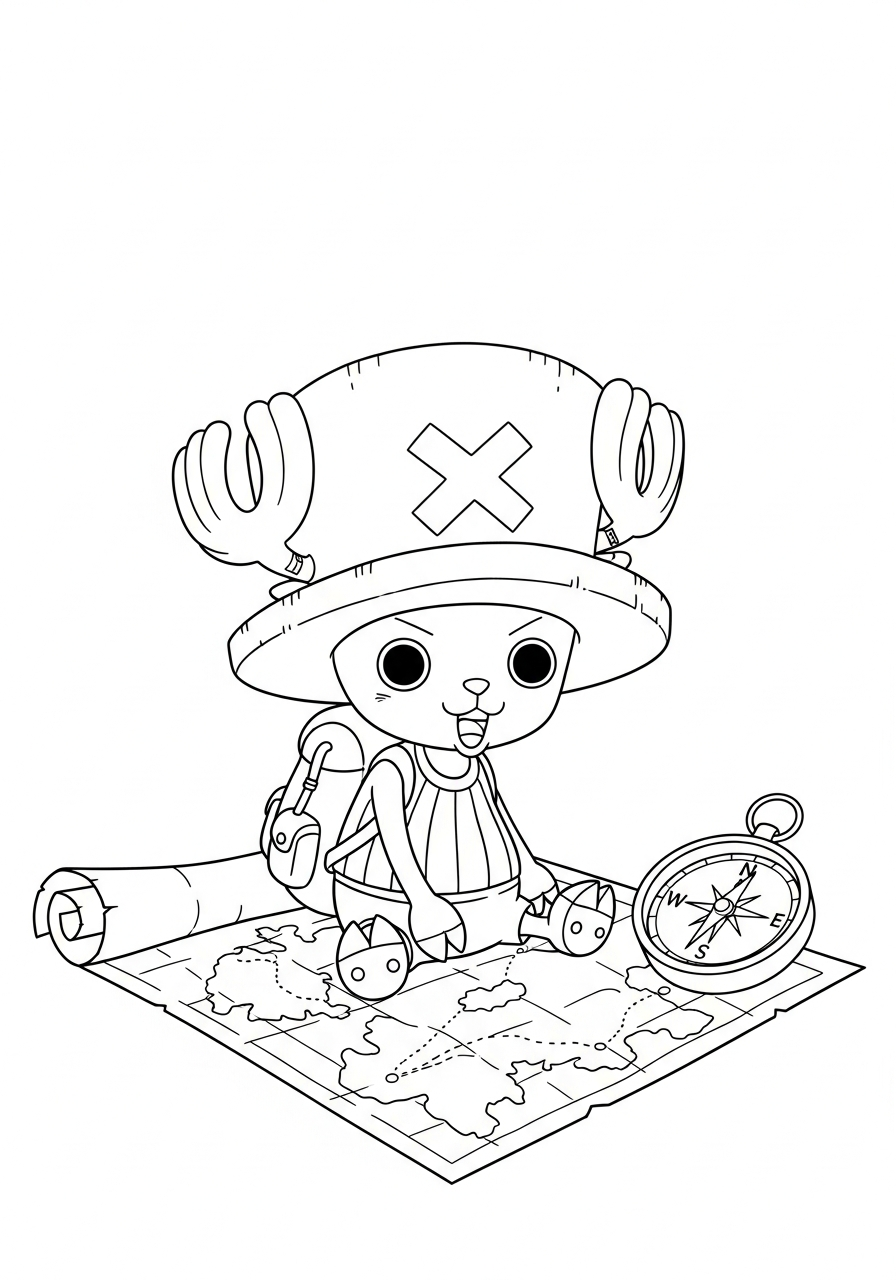 Tony Tony Chopper da colorare e stampare a4