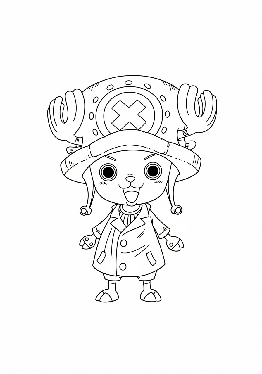 disegno Tony Tony Chopper da colorare per bambini