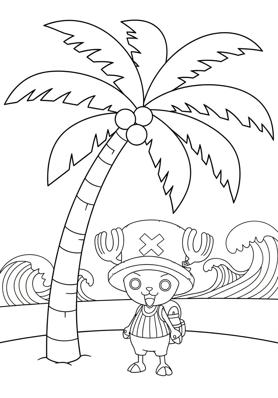 Tony Tony Chopper immagini da colorare per bambini