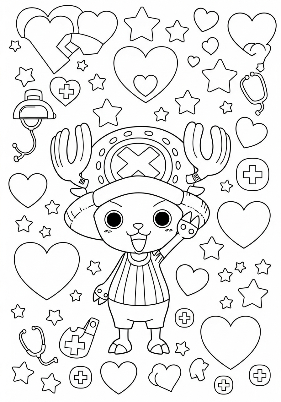 foto di Tony Tony Chopper da colorare