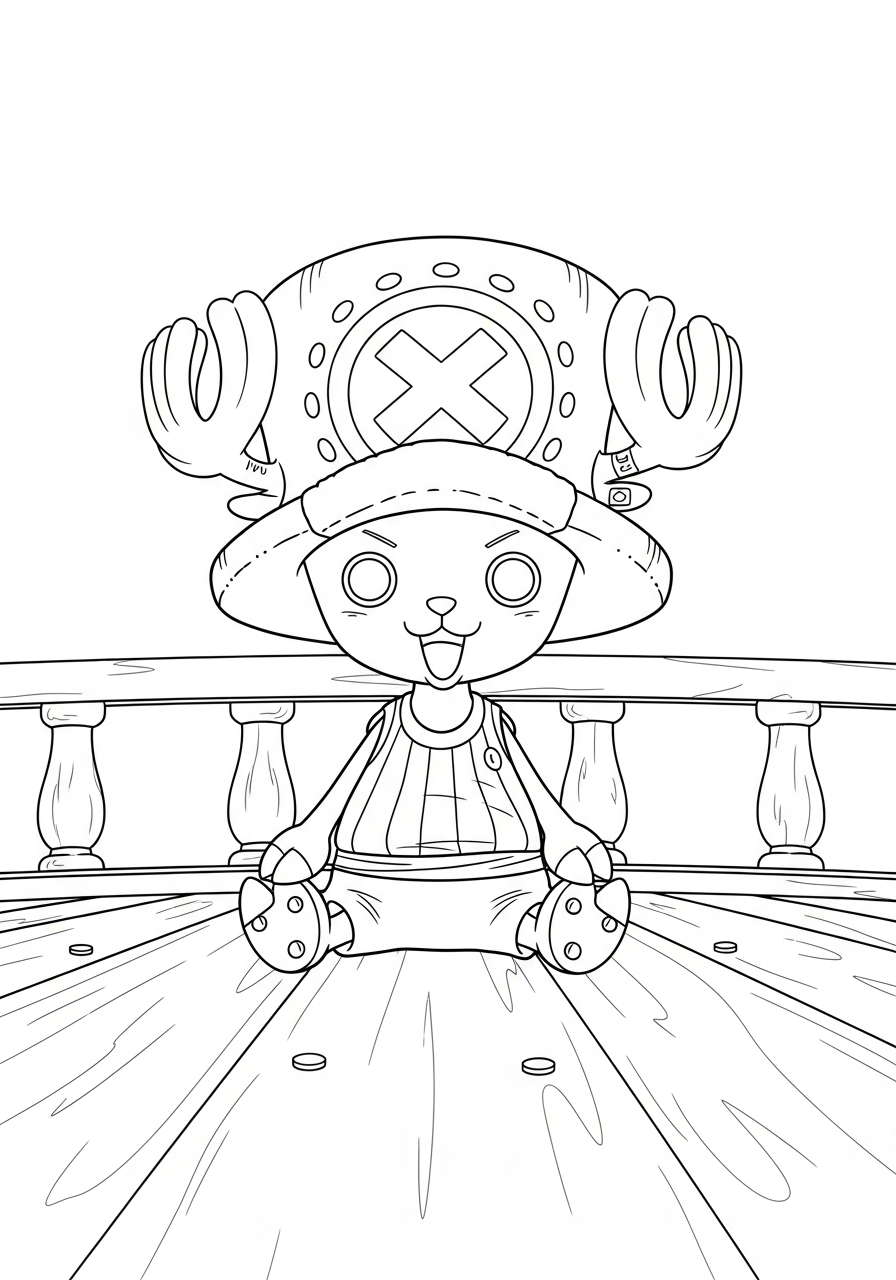 Tony Tony Chopper da stampare e colorare gratis