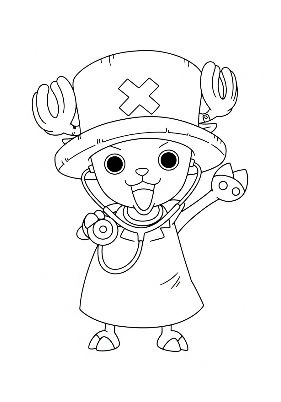 disegni da colorare per bambini pdf Tony Tony Chopper