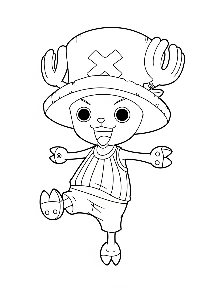 disegni Tony Tony Chopper facili da colorare