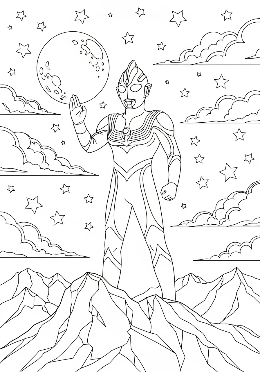 foto Ultraman da colorare
