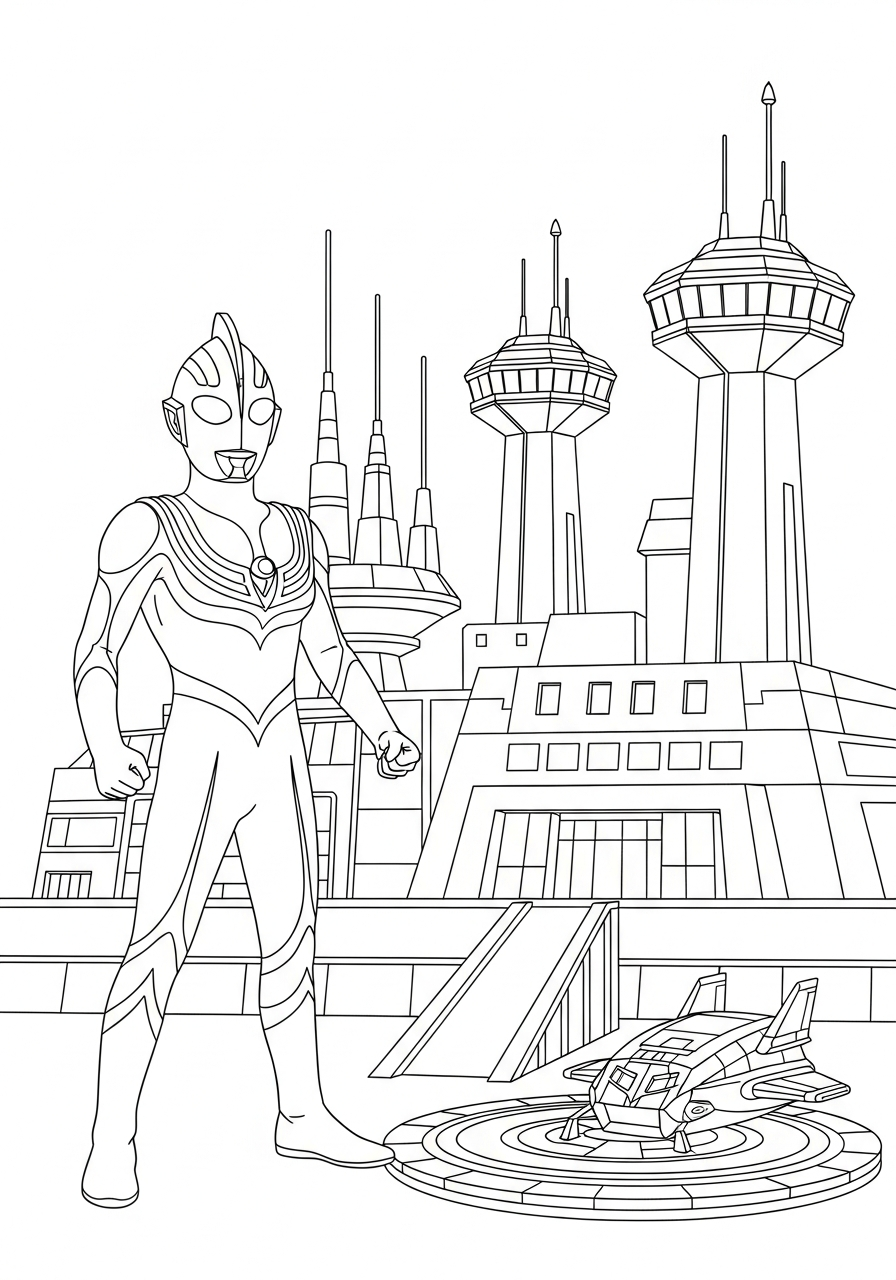 disegni Ultraman da colorare 1