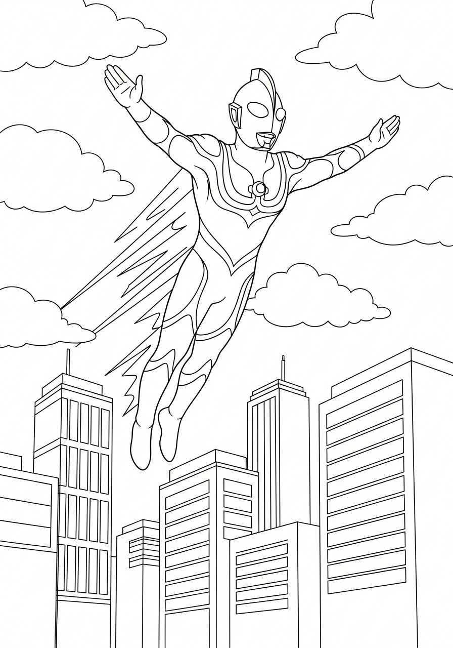 disegni Ultraman da colorare online