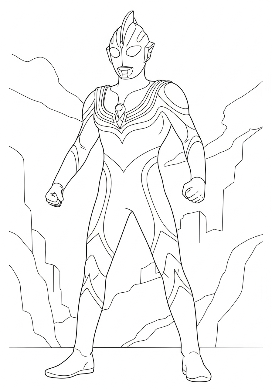 disegni Ultraman da colorare