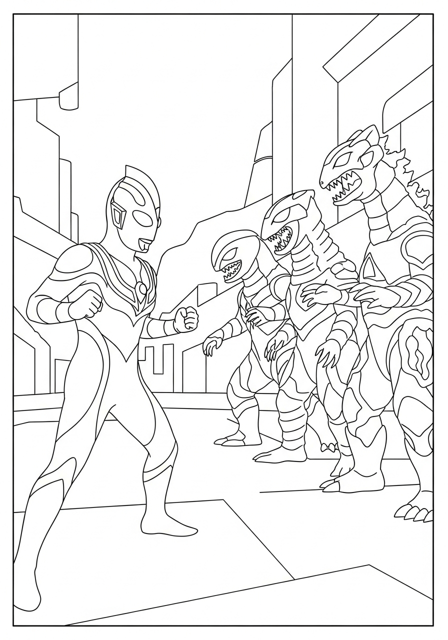 Ultraman da stampare e colorare per bambini