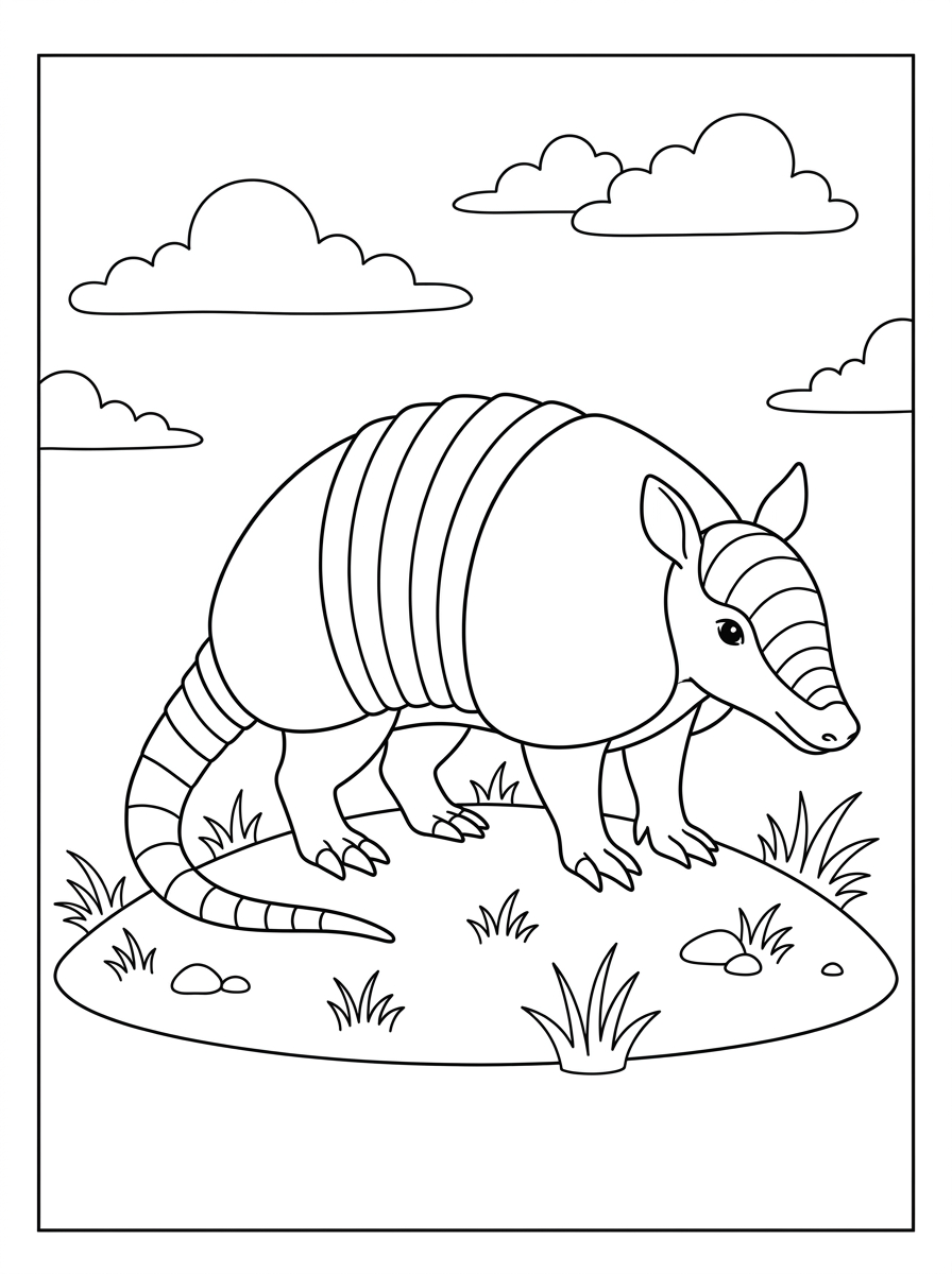 Armadillo 12 disegno armadillo da colorare