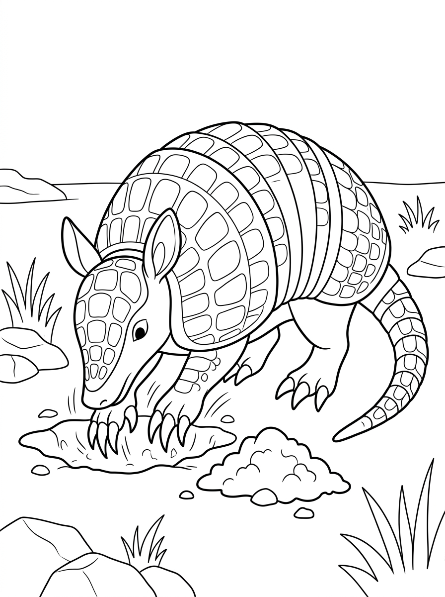 Armadillo 11 armadillo da colorare