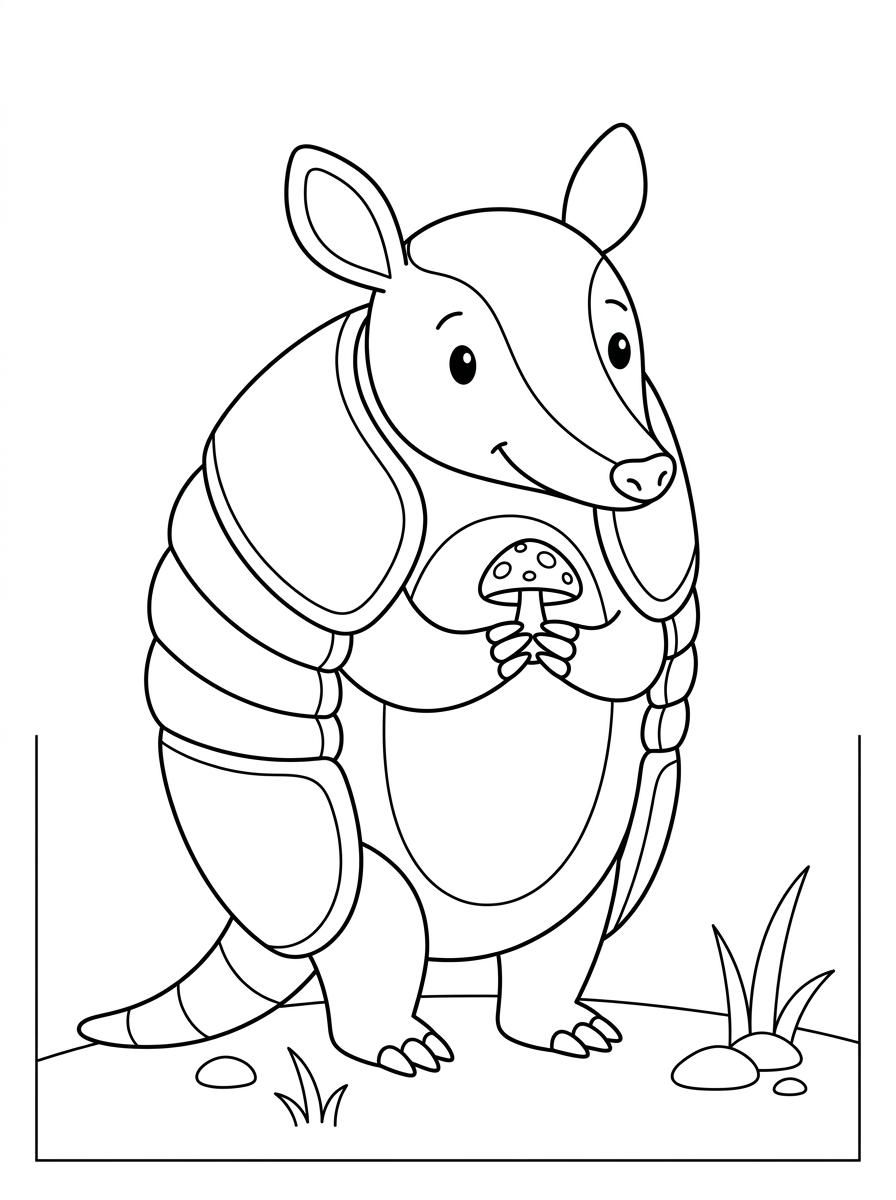 Armadillo 9 armadillo da colorare e stampare
