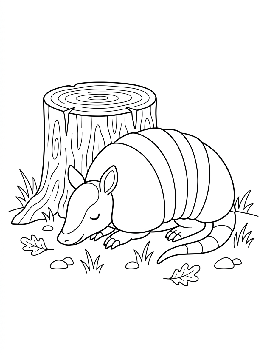 Armadillo 7 immagini da stampare e colorare di armadillo 1