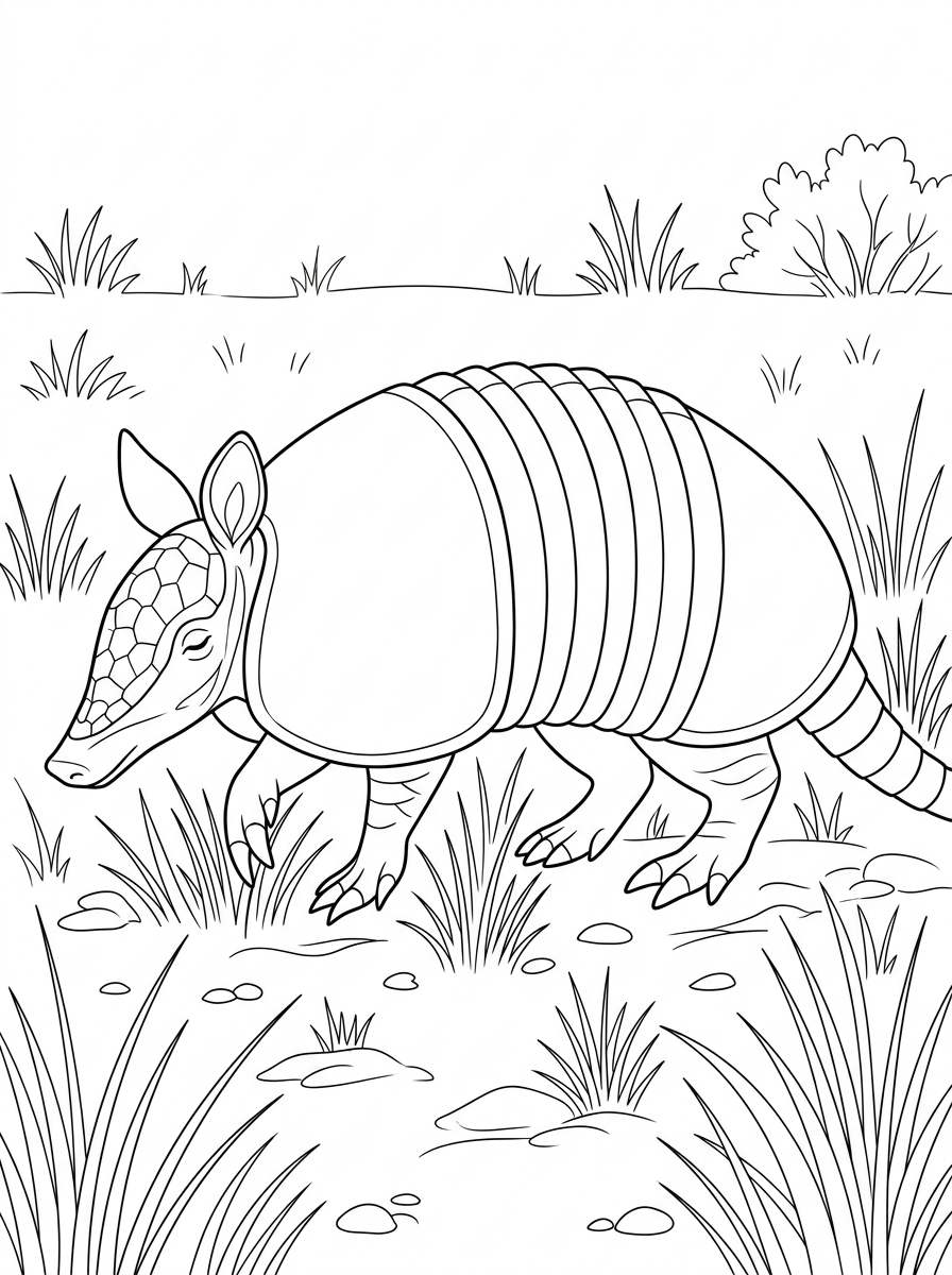 Armadillo 5 immagine armadillo da colorare