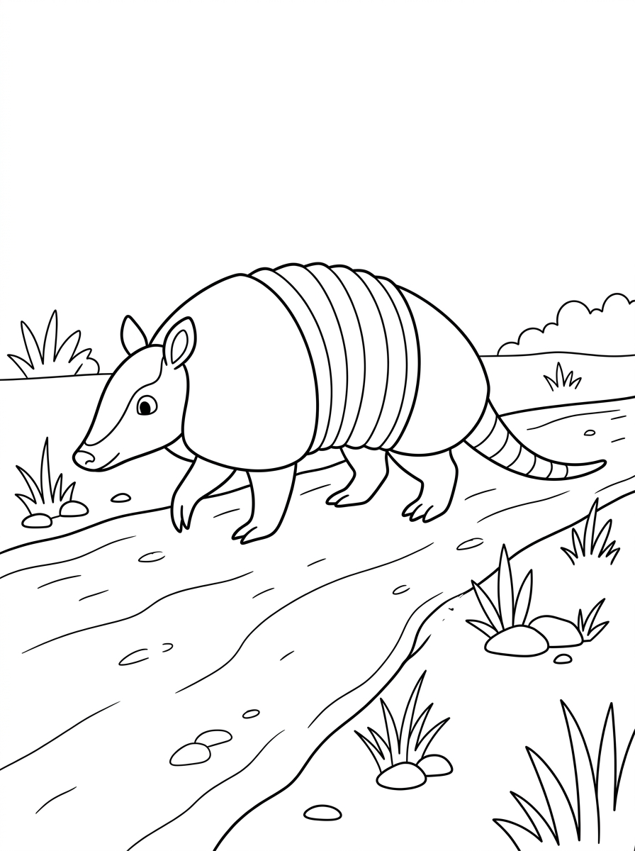 Armadillo 19 disegno armadillo da colorare 1