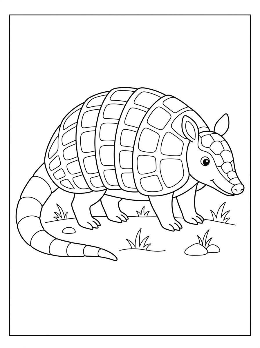 Armadillo 18 disegni da stampare e colorare armadillo