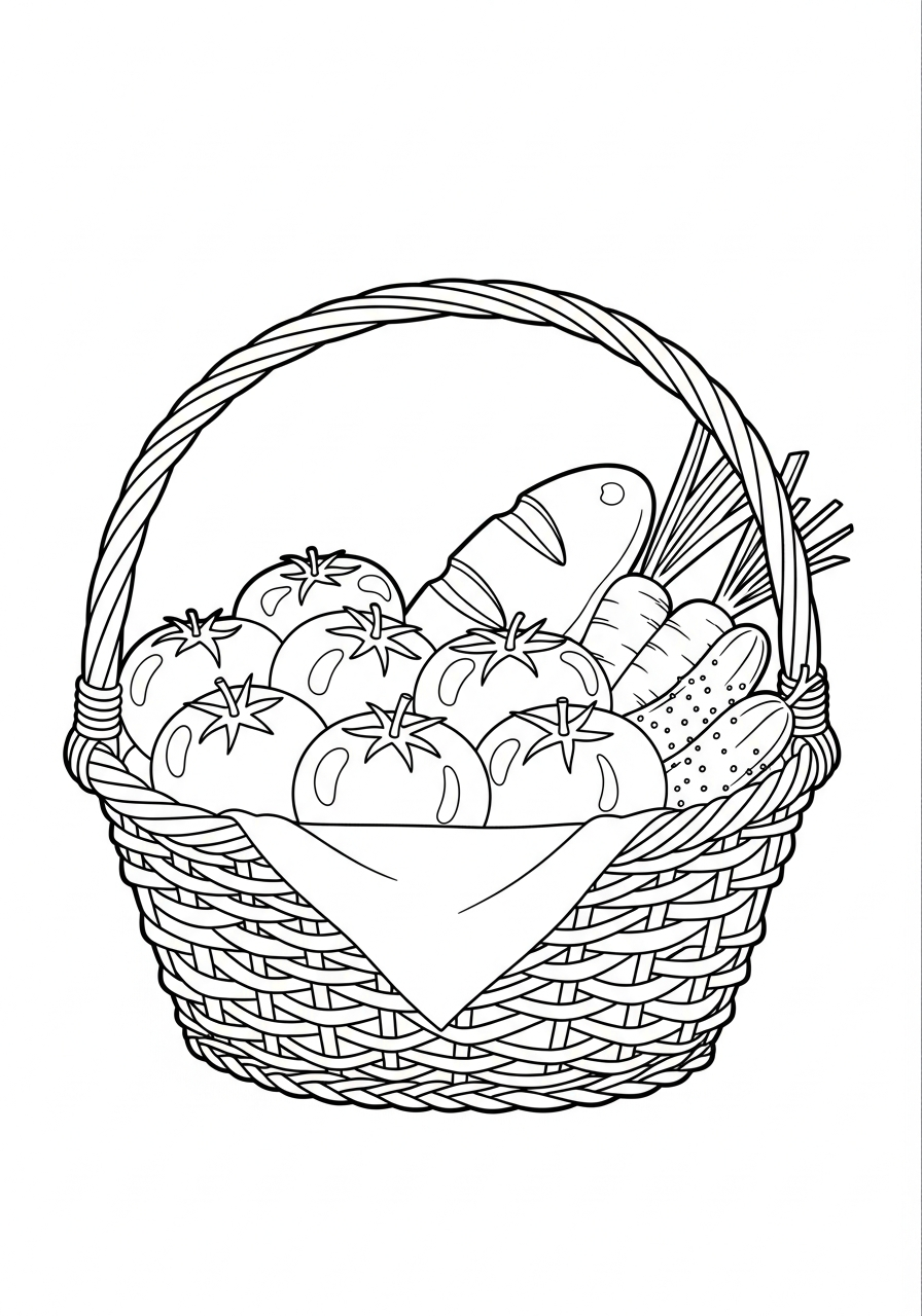 pdf stampare pomodoro da colorare