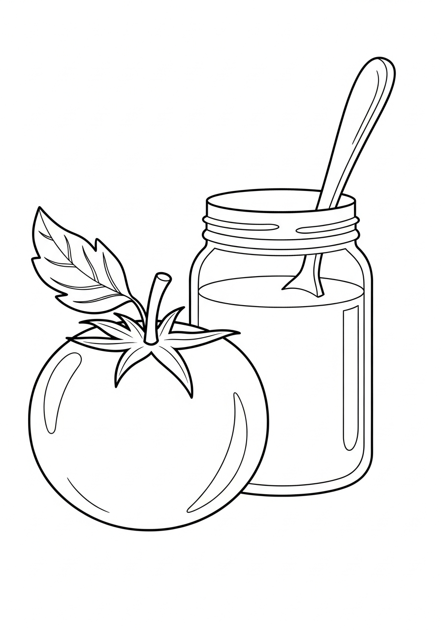 immagini di pomodoro da stampare e colorare