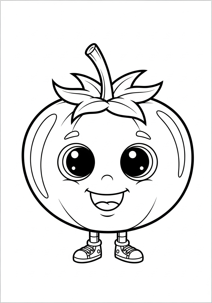 pomodoro disegni da colorare per bambini maschi