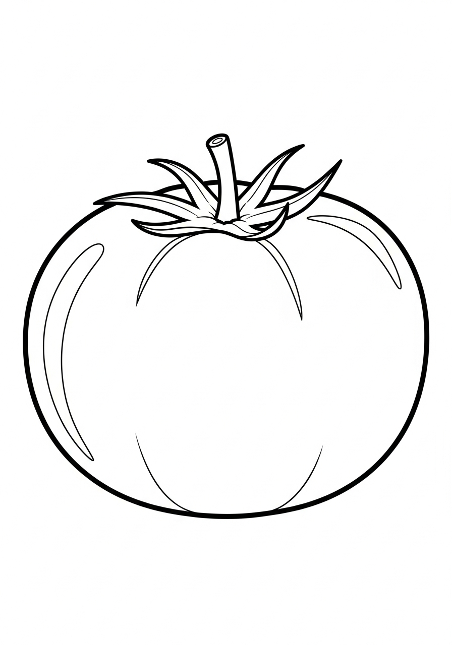 immagine da colorare pomodoro
