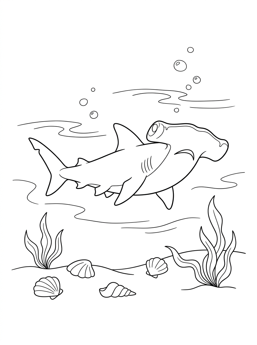 Squalo martello 23 disegni di squalo martello da colorare e stampare
