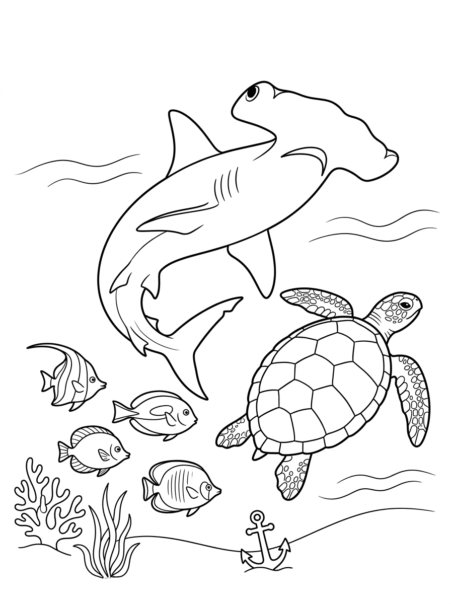 Squalo martello 14 disegni da colorare squalo martello pdf