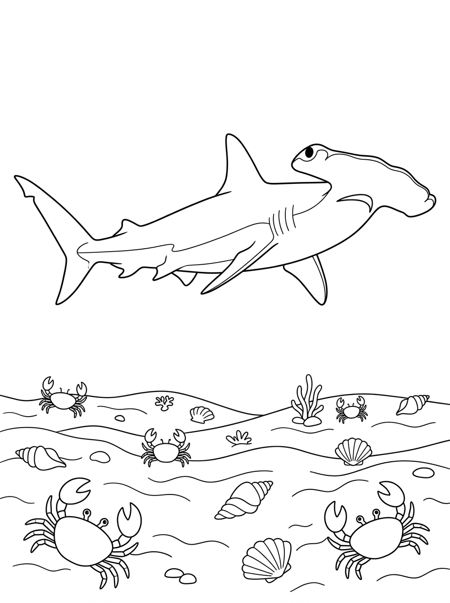 Squalo martello 12 disegni da colorare squalo martello da stampare