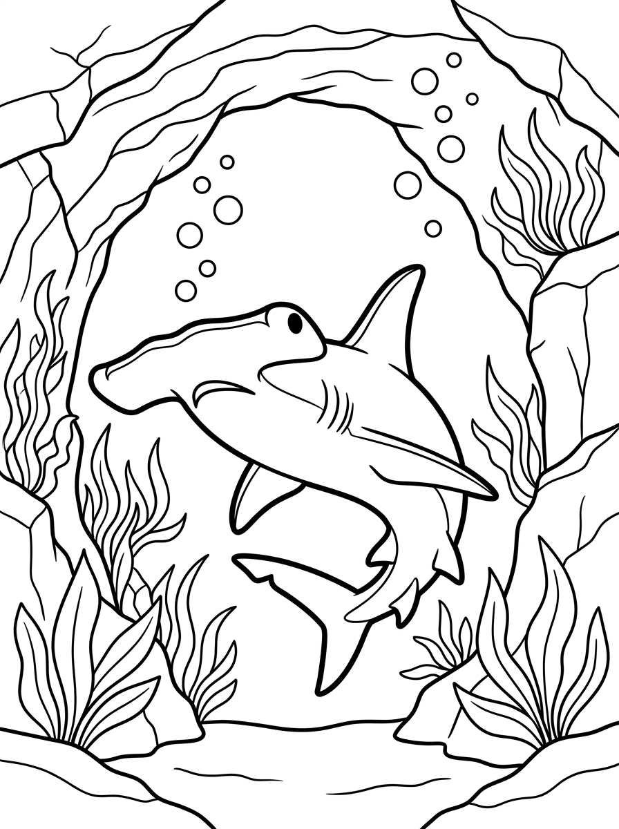 Squalo martello 10 disegni squalo martello da colorare
