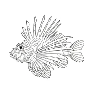 Pesce Leone da colorare thumbnail