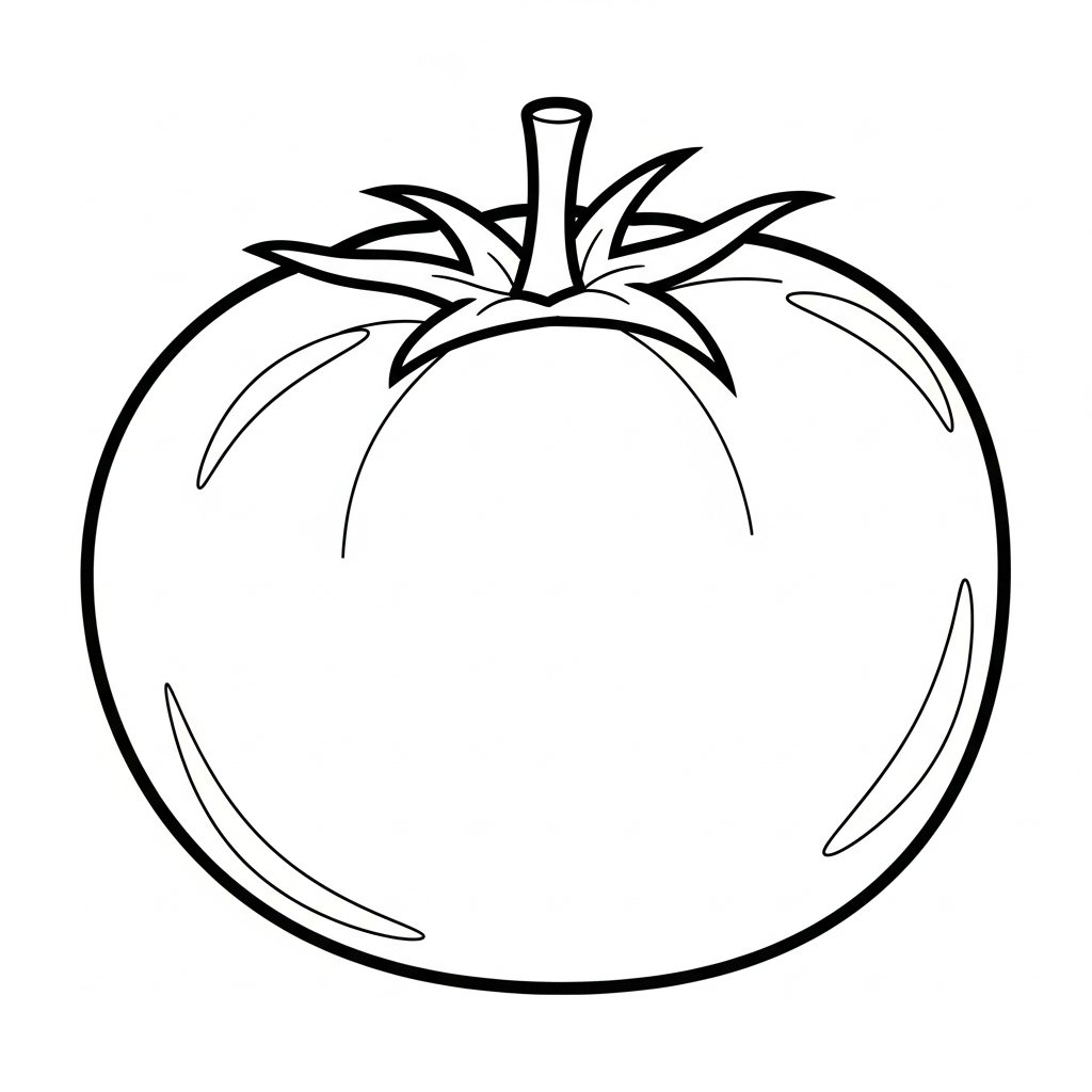 Pomodoro da colorare thumbnail