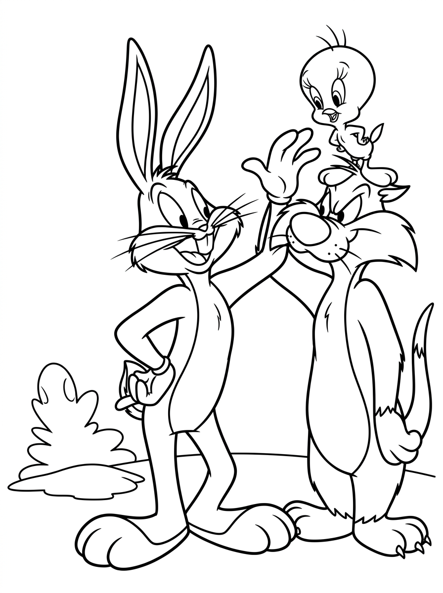 disegni di Bugs Bunny da colorare per bambini