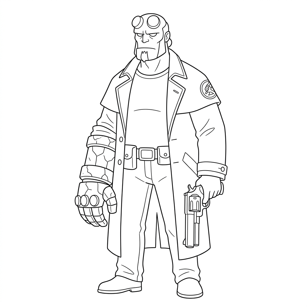 Hellboy da colorare thumbnail
