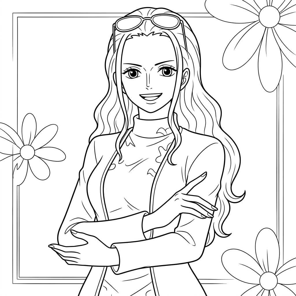 Nico Robin da colorare thumbnail