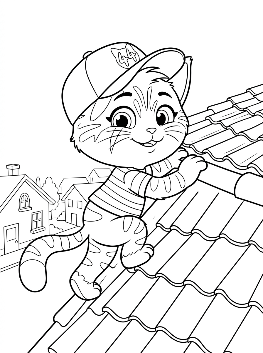 disegno 44 Gatti da colorare per bambini