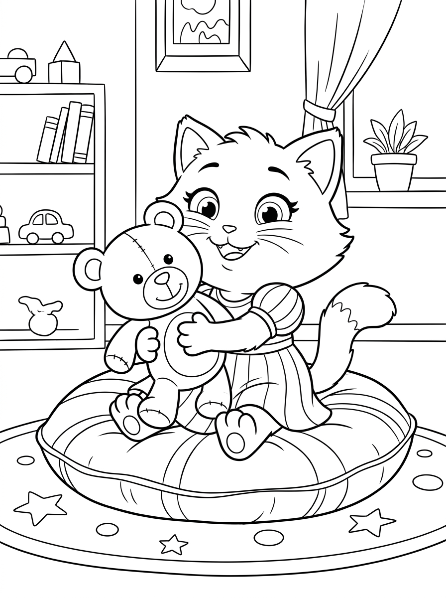 disegni da colorare 44 Gatti 1