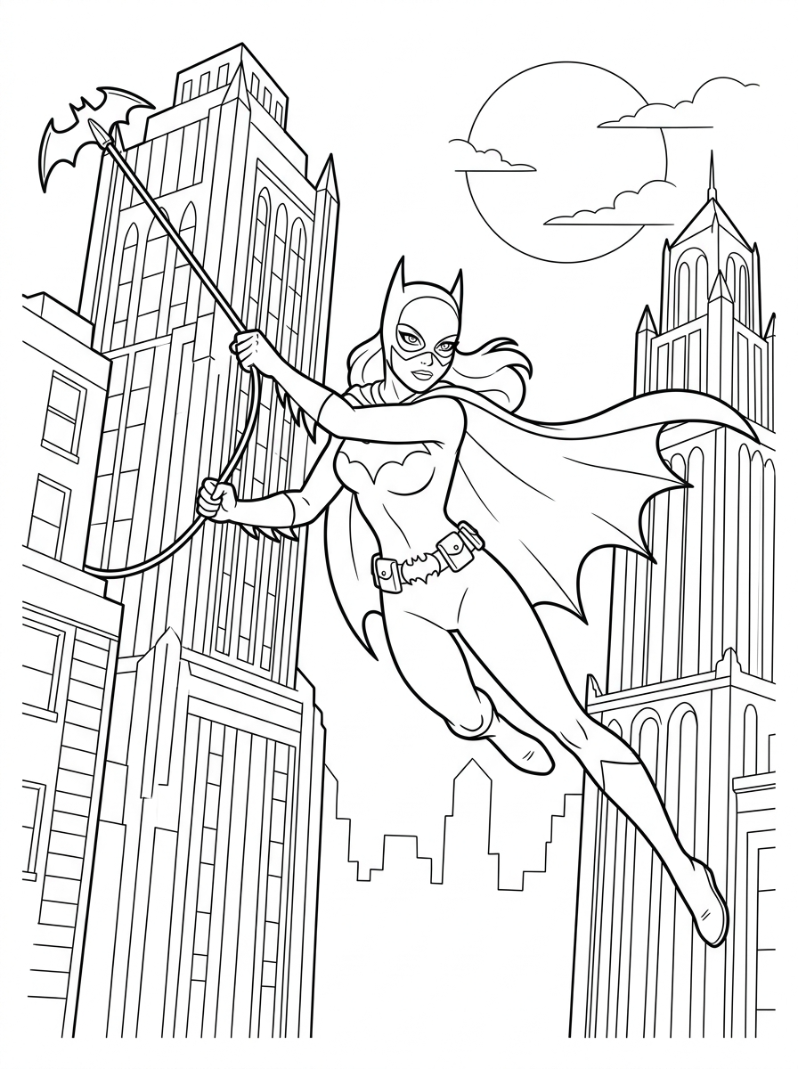 disegni Batgirl da colorare online