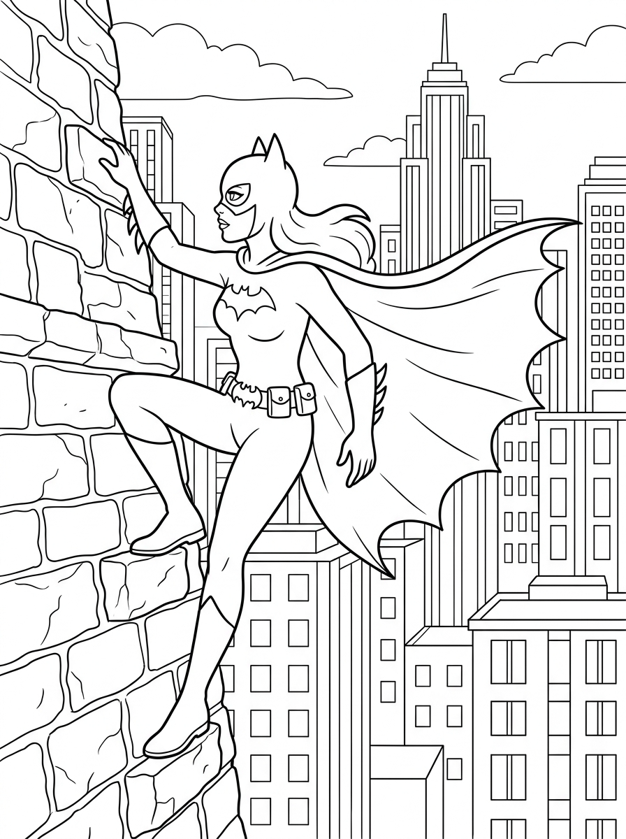 disegno Batgirl da colorare