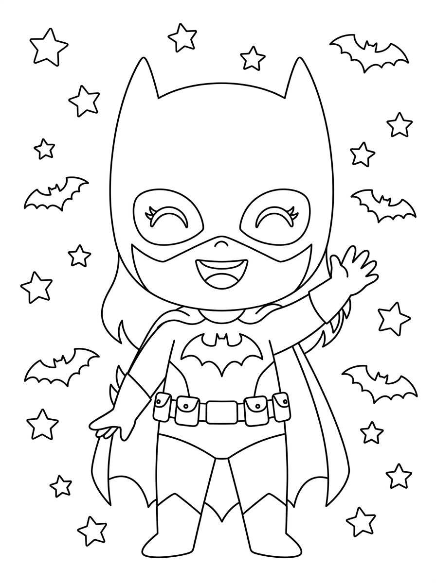 immagini da colorare di Batgirl