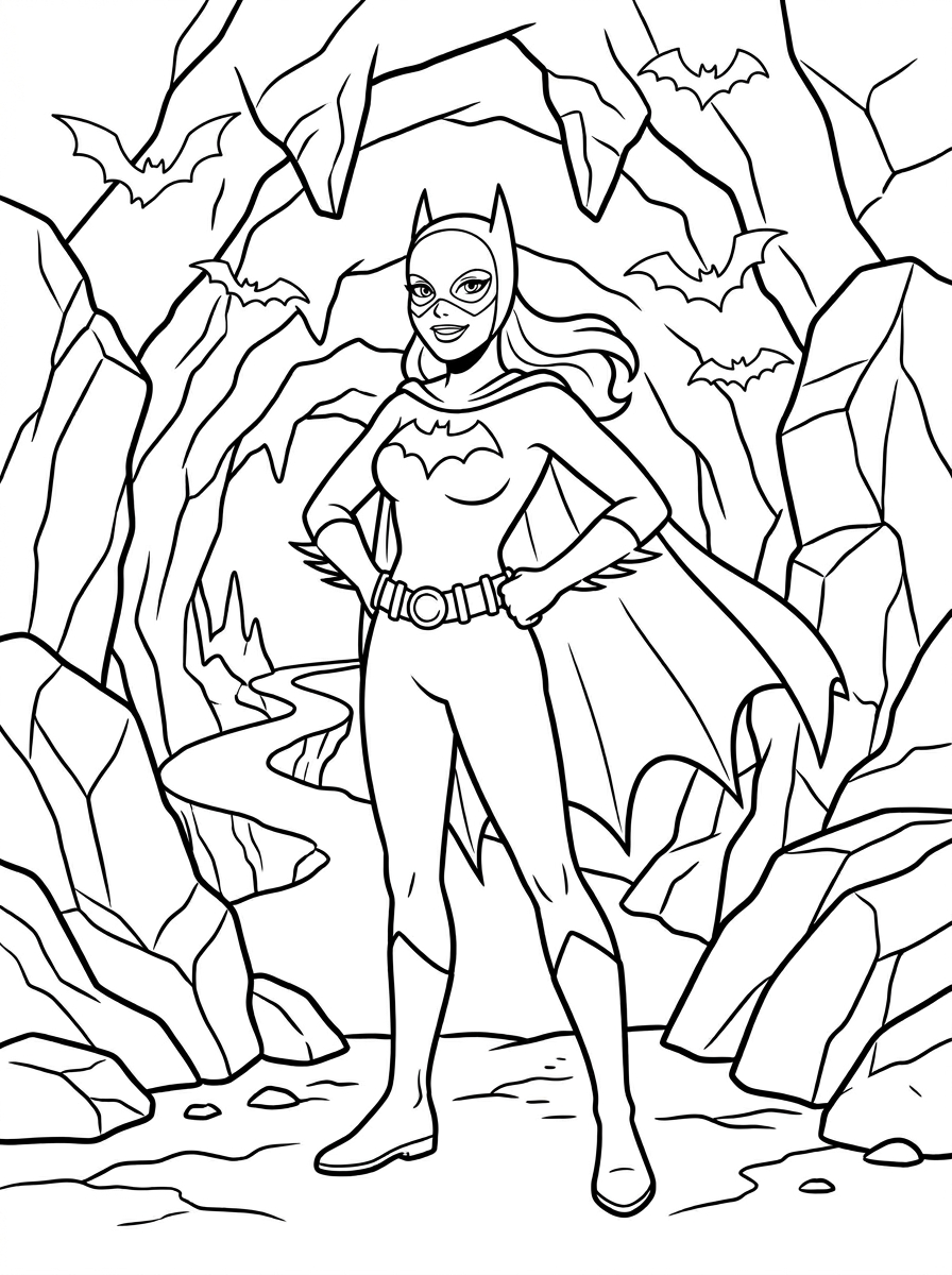 disegno di Batgirl da stampare e colorare