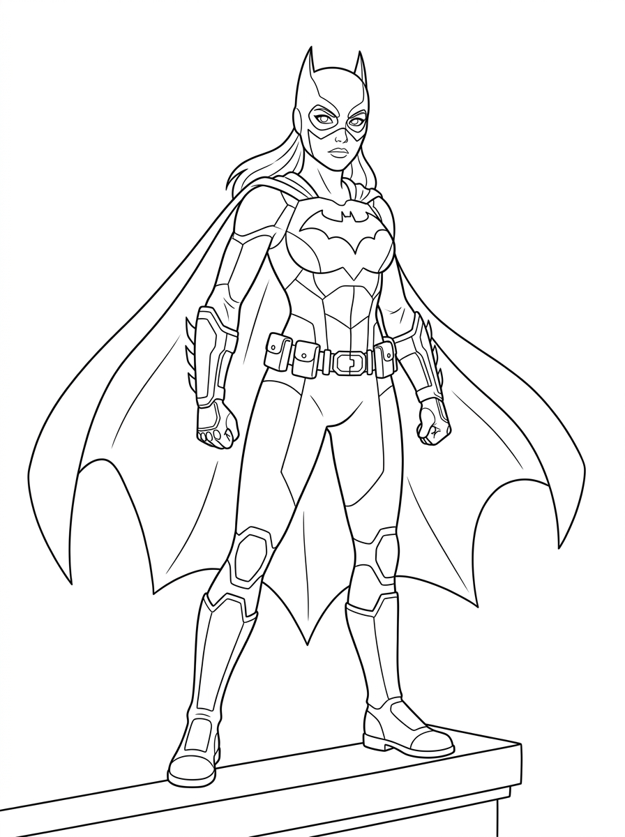 immagini di Batgirl da stampare e colorare