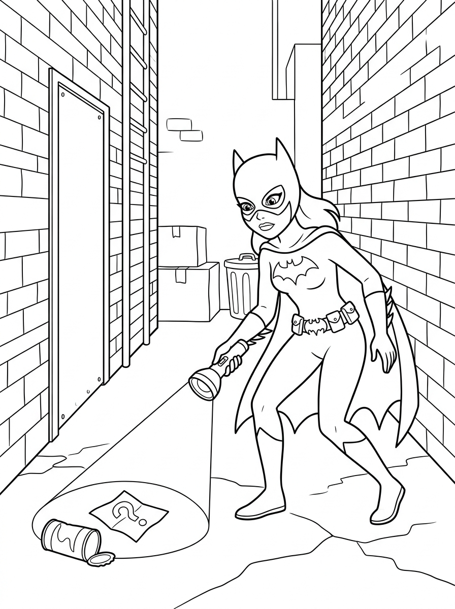disegni Batgirl da colorare e stampare