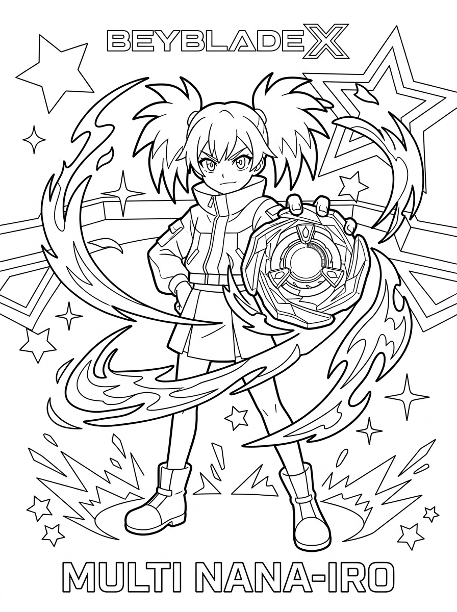 Beyblade X 11 disegni di Beyblade X da colorare