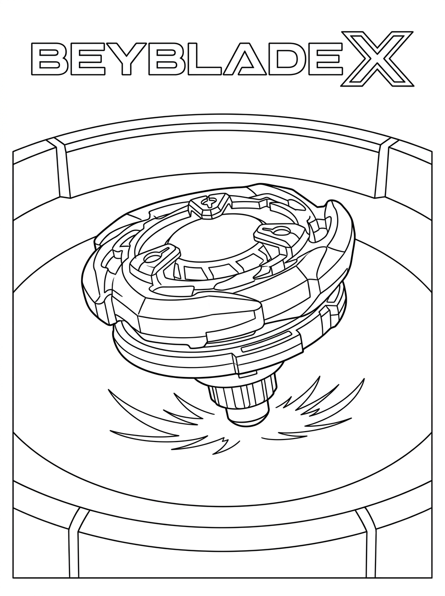 Beyblade X 20 disegni da colorare gratis Beyblade X