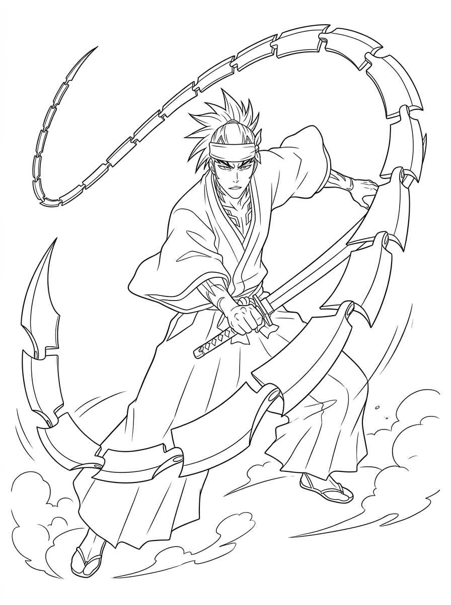 Bilder von Bleach zum Ausdrucken und Ausmalen
